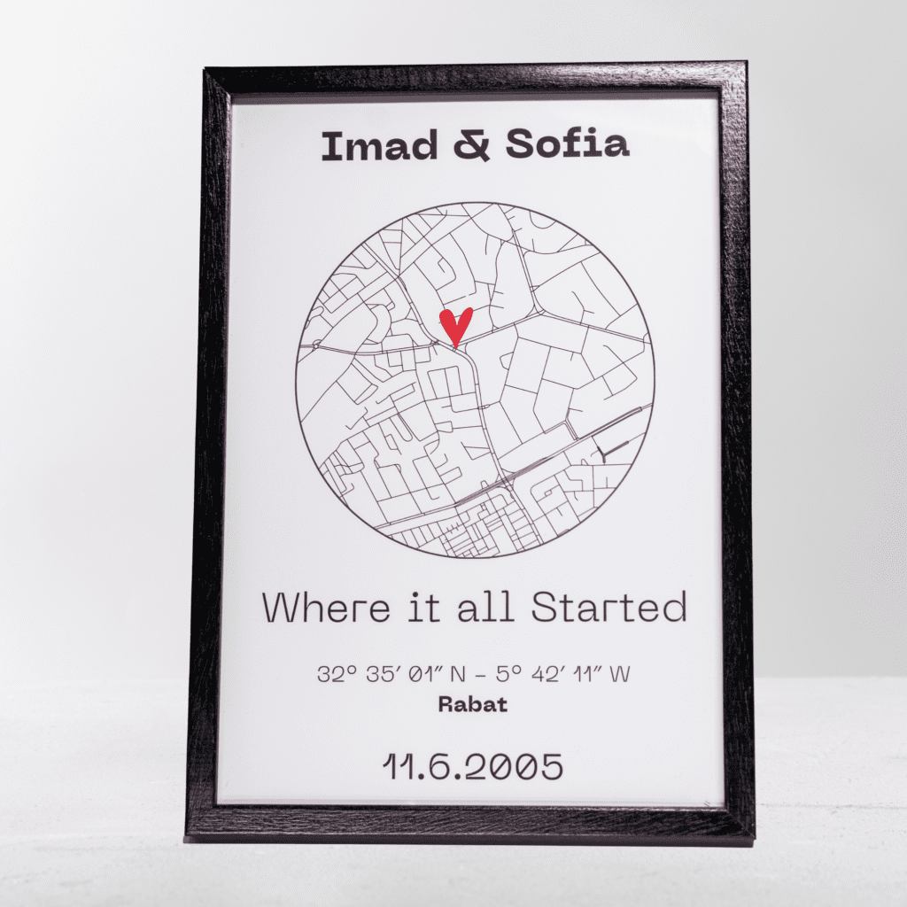 Cadre Carte - Là Où Tout a Commencé