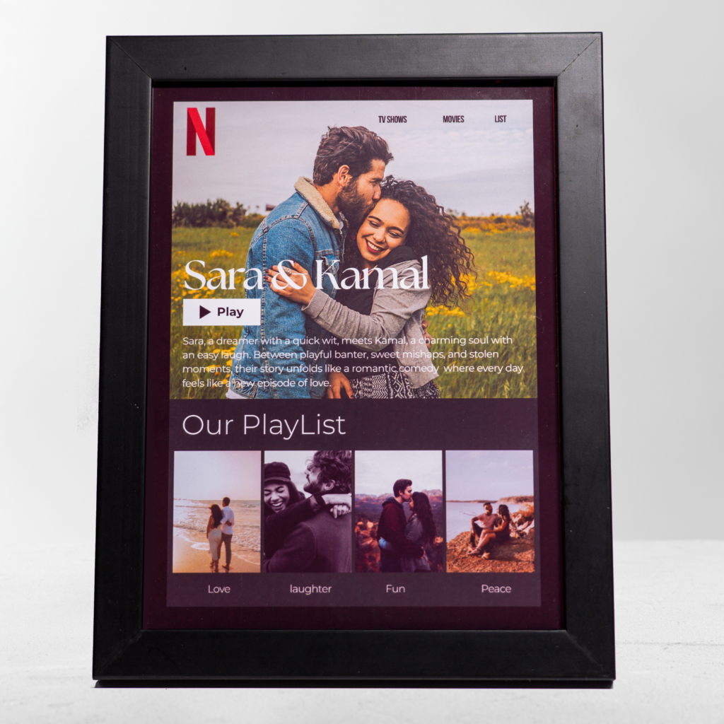 Cadre Netflix - Notre Histoire d'Amour