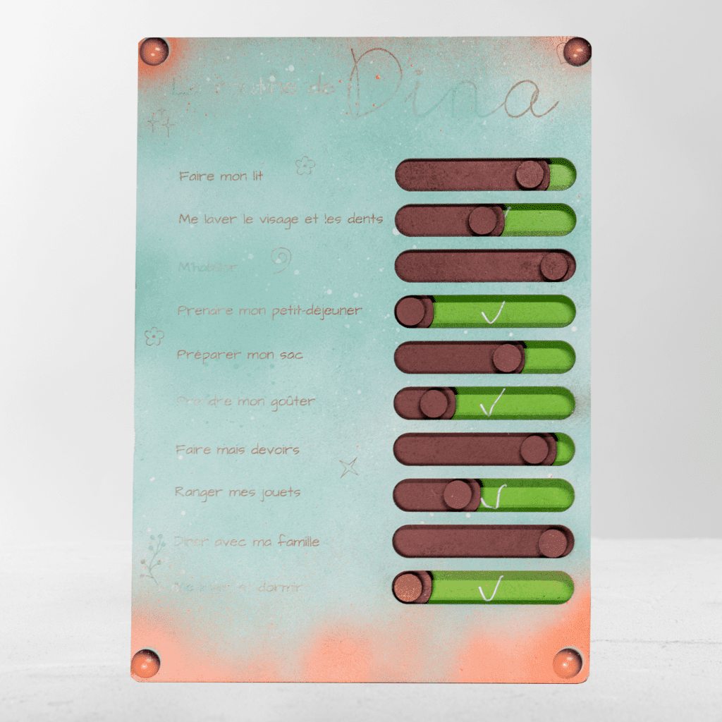 Tableau de Routine pour Enfants – Édition Glisser et Cocher