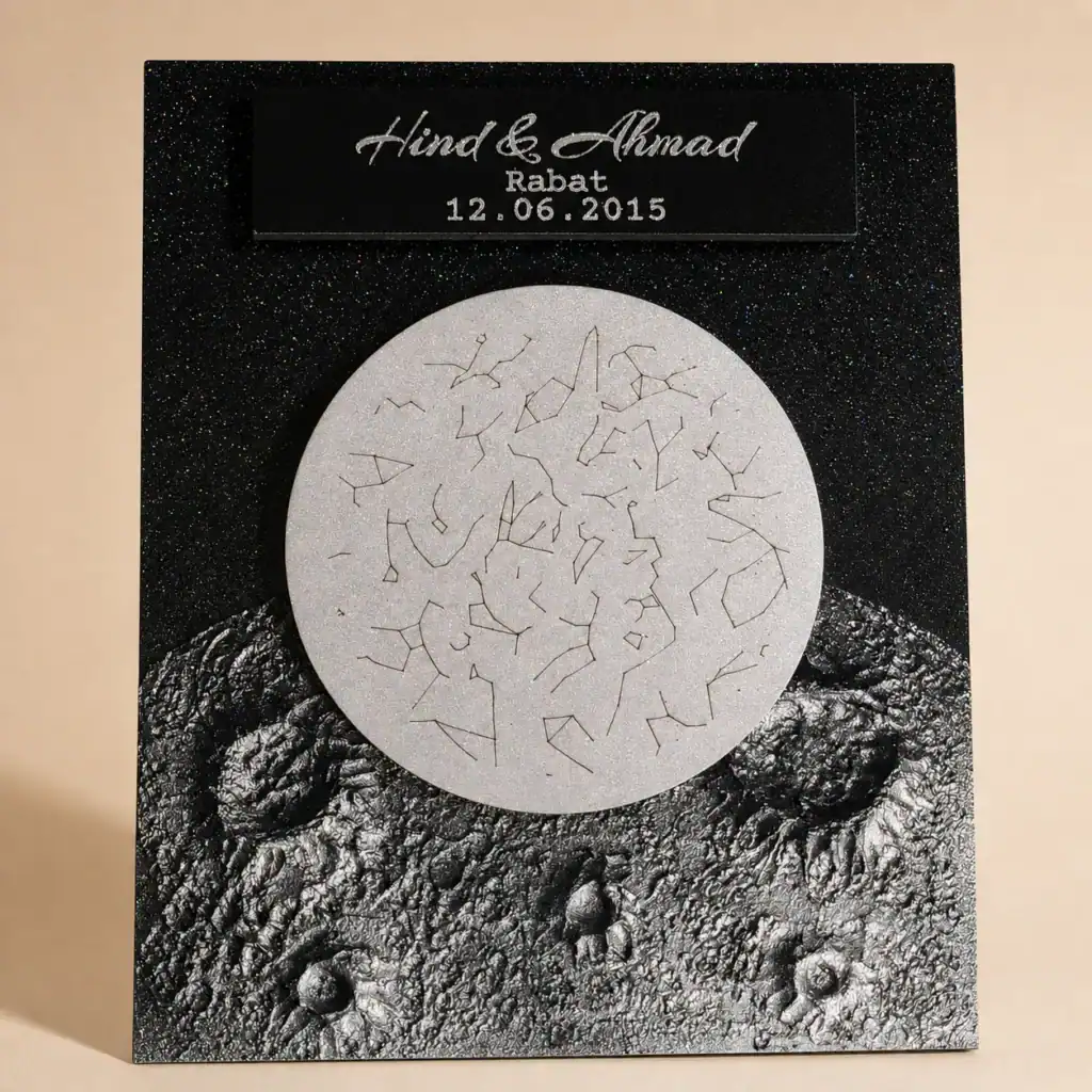 Cadre Carte du Ciel Personnalisée - Édition Étoile